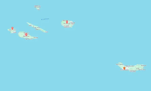 Rondreis Azoren compleet | route